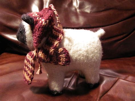 Sheep in wool clothing | Made a hat and scarf for this littl… | Flickr