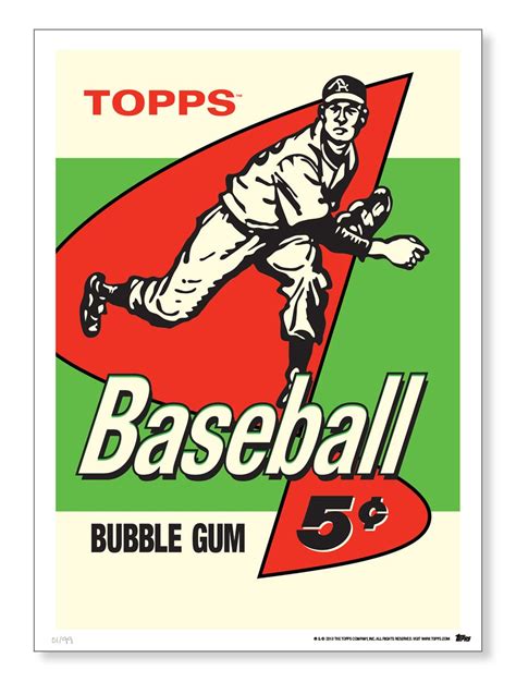 Topps adds vintage baseball card wrappers to its wall art offerings ...