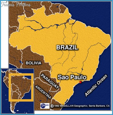 Sao Paulo Map - TravelsFinders.Com