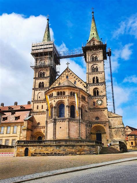 Bamberg Cathedral or Bamberger Dom Church Stock Image - Image of street ...