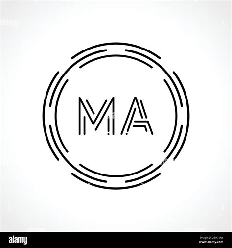 Initial MA letter Logo Design vector Template. Abstract Letter MA logo ...