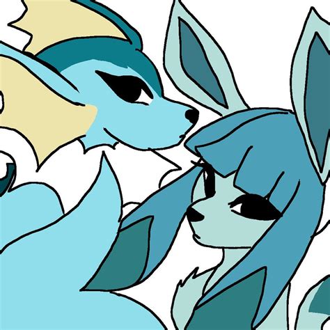 vaporeon and glaceon by soul-tree on DeviantArt