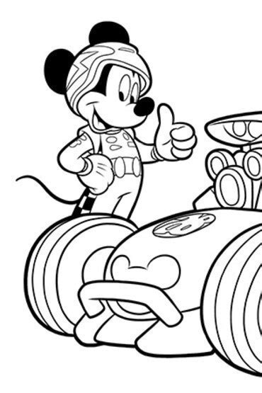 Disney Mickey And The Roadster Racers Coloring Page Mickey Coloring ...