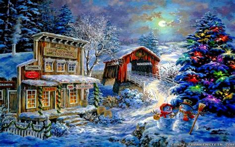 Free Wallpapers Christmas Scenes - Wallpaper Cave