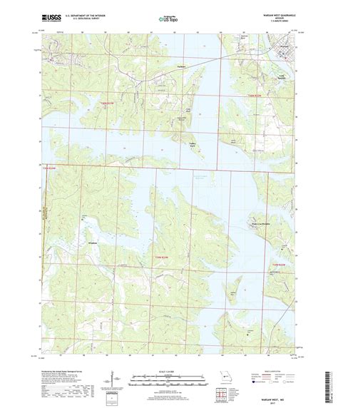 MyTopo Warsaw West, Missouri USGS Quad Topo Map