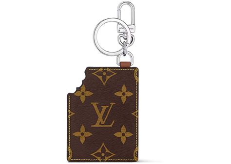 Louis Vuitton LV Chocolate Bar Figurine Key Holder and Bag Charm Brown ...