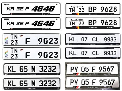 Types Of Number Plate Design India - Design Talk