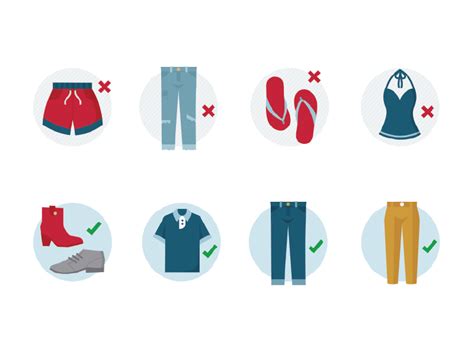 Dress Code Icons II by Kate Prescesky on Dribbble