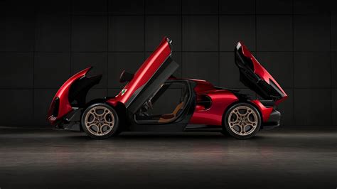 Alfa Romeo reveals modern 33 Stradale with gas and EV power