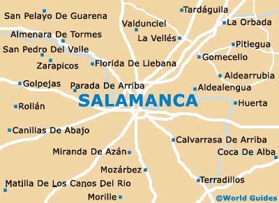 Maps of Salamanca, University of Salamanca: Map of Salamanca University ...