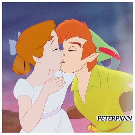 Peter and Wendy kiss | Peter pan anime, Peter pan disney, Peter and wendy