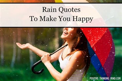 30 Rain Quotes To Make You Happy | Positive Thinking Mind