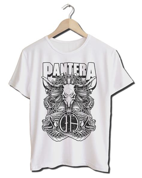 Pantera Band T-Shirt Pantera Tshirt Merch (White) – Metal Band T-Shirt ...