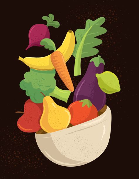 Healthy food illustration 420231 Vector Art at Vecteezy