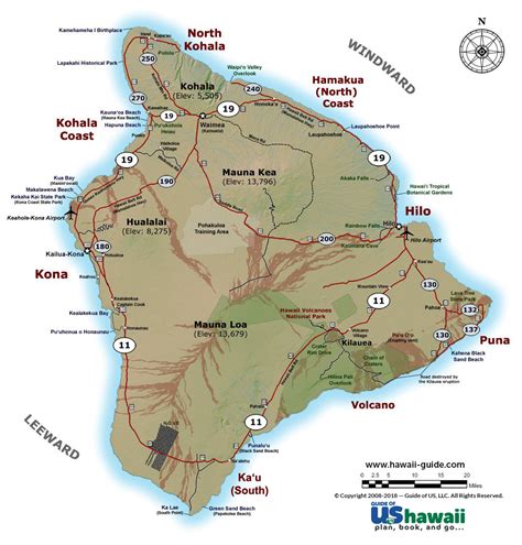 Printable Map Of Hawaii Big Island - Printable Word Searches