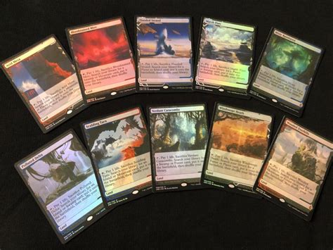 Fetch Land Set (FOIL) - MtG Zendikar Rising Expeditions - Proxy King