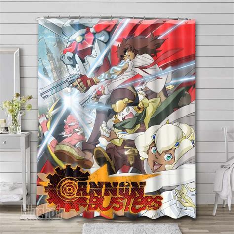 Cannon Busters Characters Shower Curtain Hooks Bathroom Sets