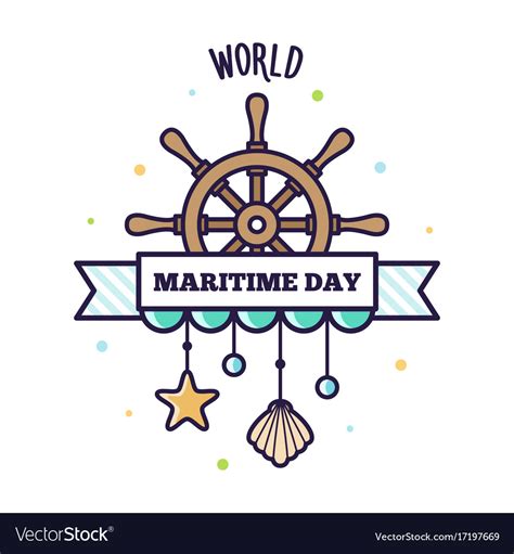 World maritime day Royalty Free Vector Image - VectorStock