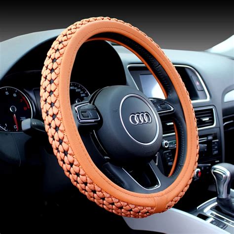 KKYSYELVA car steering wheel cover 38cm Fashion Wheel Covers for Women ...