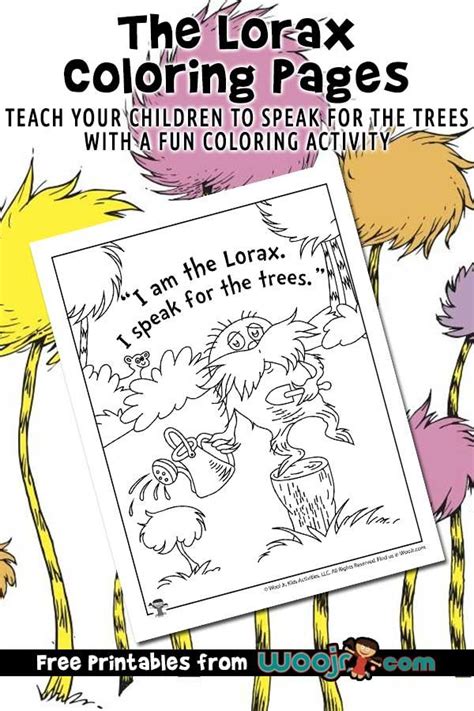 Printable Lorax Coloring Pages | Woo! Jr. Kids Activities | Dr seuss ...