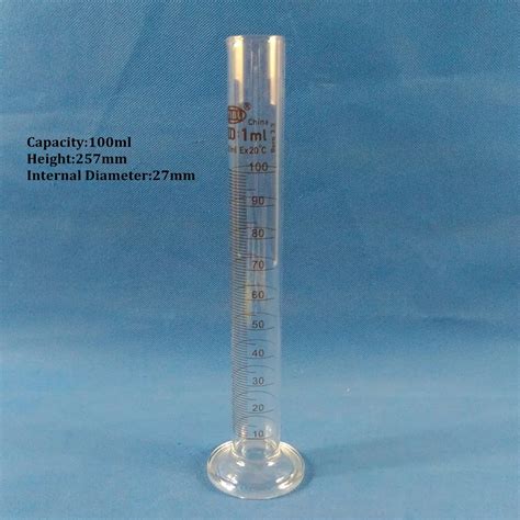 2PCS 100ml glass graduated cylinder, Measuring cylinder Chemistry ...