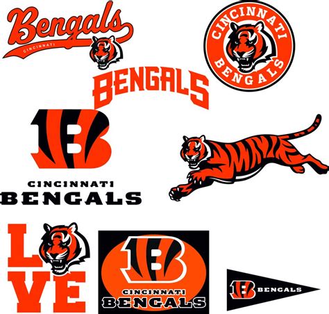 Cincinnati Bengals Layered SVG Logo Silhouette Studio Transfer Iron on ...