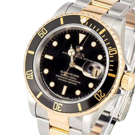 Rolex Submariner 16613 Black and Gold