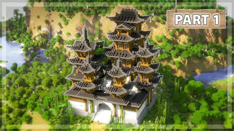 How to Build a Japanese Castle in Minecraft - [Tutorial 1/6] - YouTube