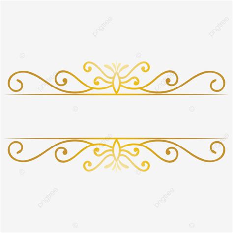 Luxury Gold Vintage Title Frame Transparent Background Wedding ...