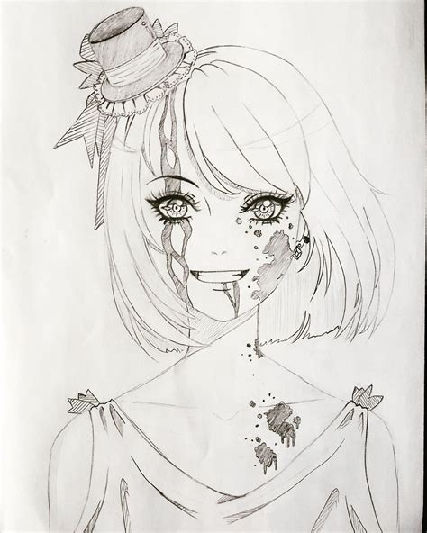 Bloody Anime Drawing