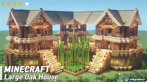 Minecraft: Circle Large Oak House Tutorial