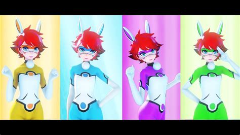 【MMD Miraculous】Bunnyx Transformation (+MULTICOLOR)【60fps】 - YouTube