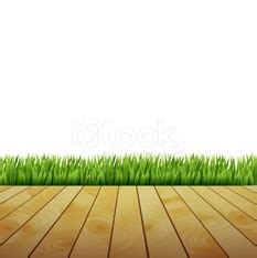 Green Grass On Wood Floor Background Cartoon Stock Vector | Royalty ...