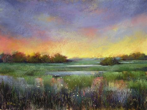 Painting My World: How to Use Oil Paint with Pastels ...Marsh Demo