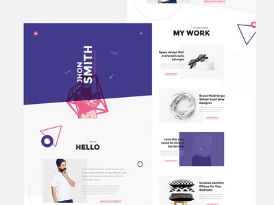 Creative Portfolio & Resume/CV Template by webduckdesign - Dribbble