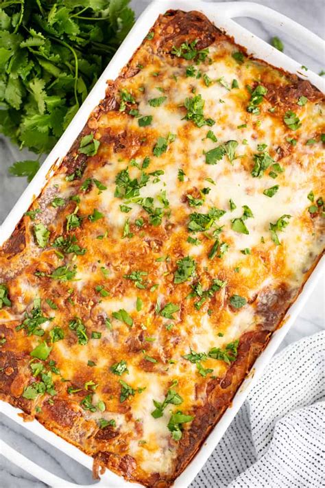 Creamy Chicken Enchilada Casserole