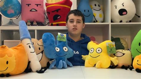 BFDI Four and X Plushies Unboxing - YouTube