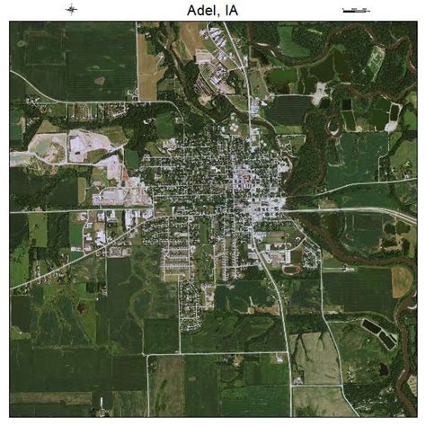 Aerial Photography Map of Adel, IA Iowa