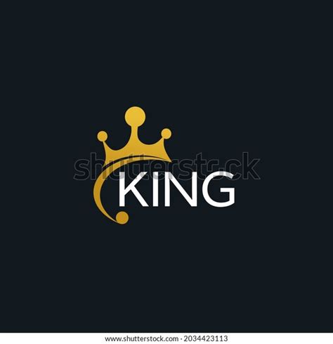 King Logo Template King Icon Words Stock Vector (Royalty Free ...