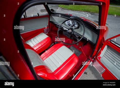 1968 Mini Cooper S classic compact British sports car basic interior ...