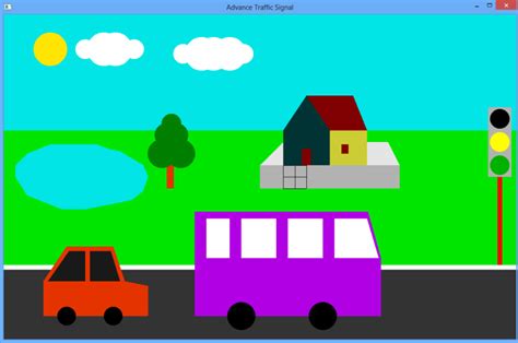 Advance Traffic Signal C Source Code Projects | OpenGL Projects ...