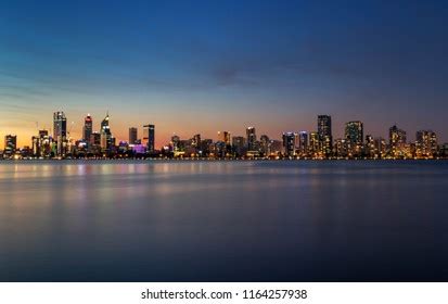 Perth City Skyline Sunset Stock Photo 1164257938 | Shutterstock