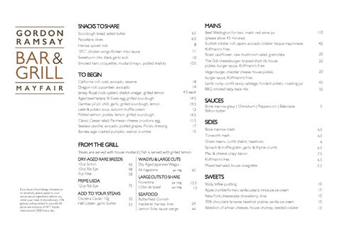 View our Menus - Gordon Ramsay Bar & Grill | Gordon Ramsay Restaurants