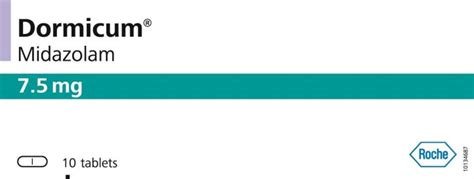 Medica RCP |Dormicum Tablets 7.5mg* | Indications | Side Effects ...