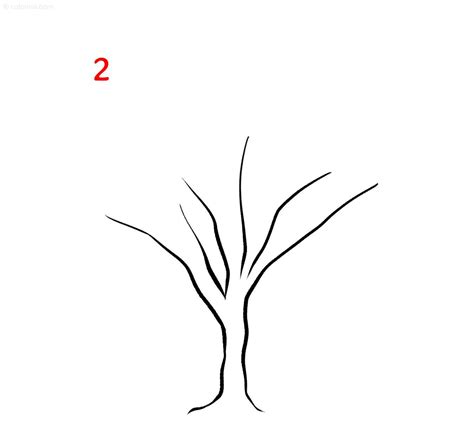 Dibujo fácil de un árbol » Cómo dibujar un árbol