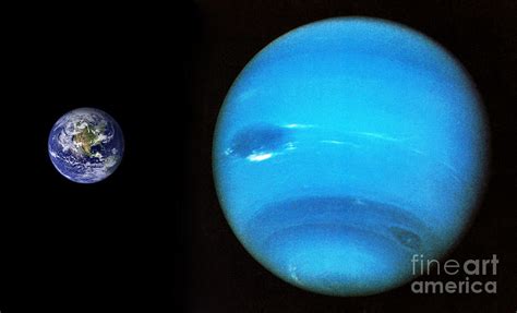 Earth And Neptune Photograph by Science Source - Pixels