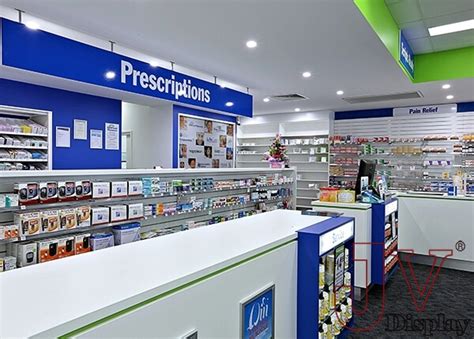 pharmacy decoration display counter retail pharmacy design for sale ...