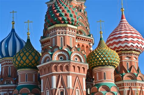 Premium Photo | Domes of st basil's cathedral on red square