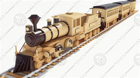 3d model of wood toy train | Wooden toy train, Toy train, Wooden toys plans