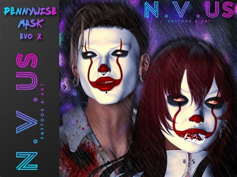 Second Life Marketplace - [N.V.US] ::Pennywise:: [clown][face mask ...